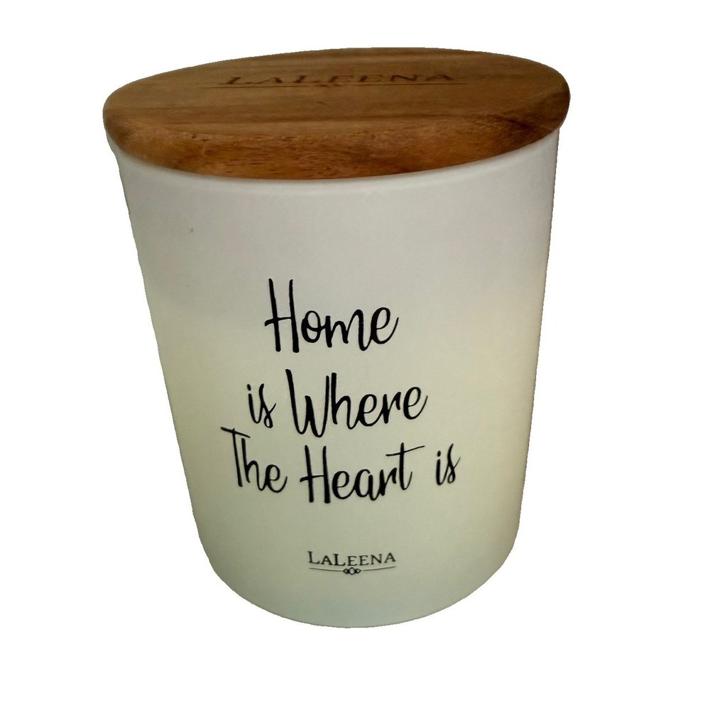 "Home is Where The Heart Is" Organic Soy Candle 14oz 50 Hour Burn Vanilla Gift